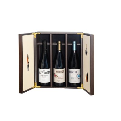 Confezione Regalo -Elegante cofanetto in legno con preziosi accessori da Sommelier - La Sicilia e i vini Biologici di Pellegrino Confezione Regalo -Elegante cofanetto in legno con preziosi accessori da Sommelier - La Sicilia e i vini Biologici di Pellegrino