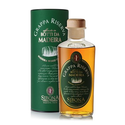 Grappa Riserva invecchiata in botti da Madeira - Distilleria Sibona 0,5 l.