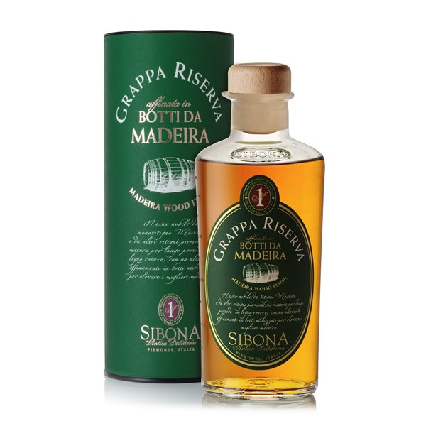 Grappa Riserva invecchiata in botti da Madeira - Distilleria Sibona 0,5 l.