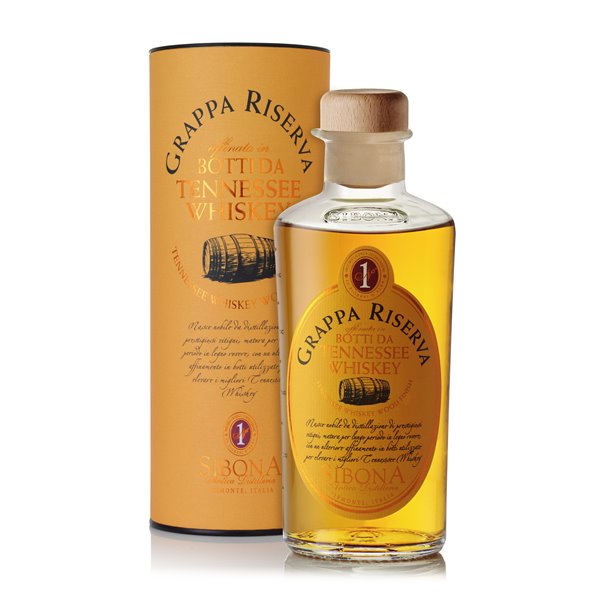 Grappa Riserva invecchiata in botti da Tennessee Whiskey - Distilleria Sibona 0,5 l.