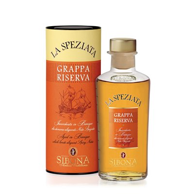 Grappa Riserva LA SPEZIATA Invecchiata in Barrique - Distilleria Sibona 0,5 l.