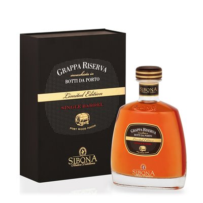 Grappa Riserva Speciale botti da Porto Single Barrell Limited Edition - Distilleria Sibona 0,7 l.