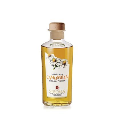 Distilleria Sibona - Confezione Cassetti con Liquore Camomilla e Liquore Caffe & Cacao con 2 bicchieri (2x 50cl)