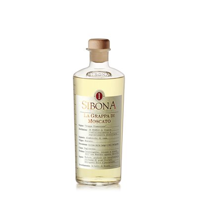 Distilleria Sibona - Confezione Cassetti Grappa Moscato e Grappa Botti da Porto con 2 bicchieri (2x 50cl)
