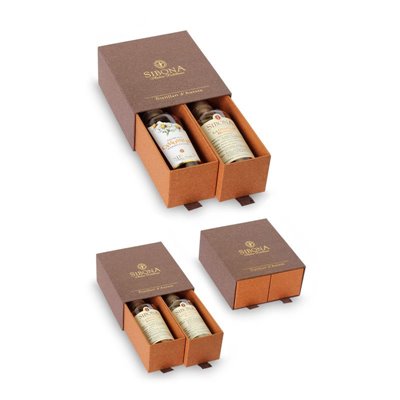 Distilleria Sibona -Cofanetto Doppio Cassetto con Grappa di Arneis e Grappa di Barbera ( 2x50 cl) Distilleria Sibona -Cofanetto Doppio Cassetto con Grappa di Arneis e Grappa di Barbera ( 2x50 cl)