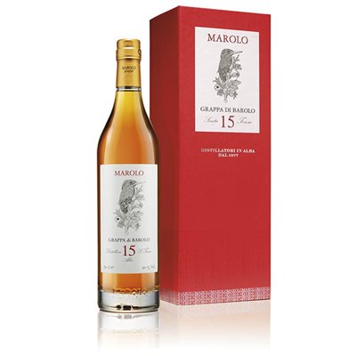 Marolo Grappa di Barolo 15 Anni  -  Distilleria Santa Teresa  Fratelli Marolo 0,70 l.