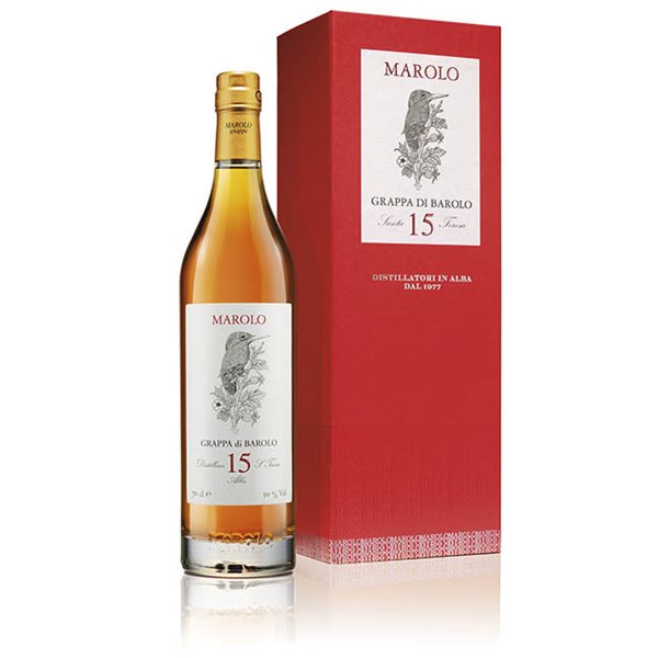 Marolo Grappa di Barolo 15 Anni  -  Distilleria Santa Teresa  Fratelli Marolo 0,70 l.