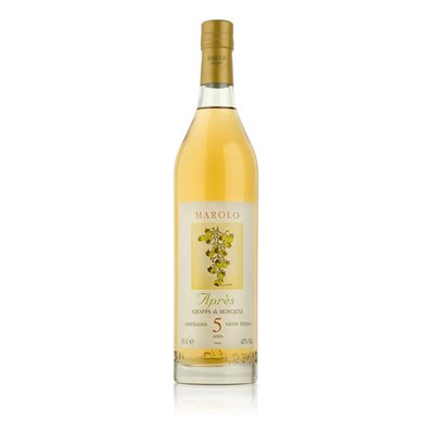 Grappa di Moscato  Après affinata 5 anni -  Distilleria Santa Teresa  Fratelli Marolo 0,70 l.