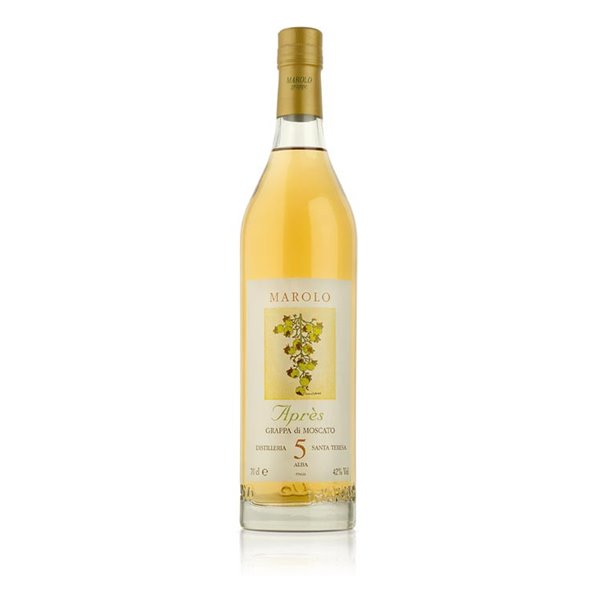 Grappa di Moscato  Après affinata 5 anni -  Distilleria Santa Teresa  Fratelli Marolo 0,70 l.