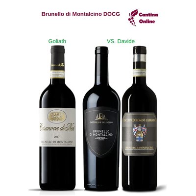 Davide VS. Goliath  -  Brunello di Montalcino DOCG  - 3 x 0,75 L.