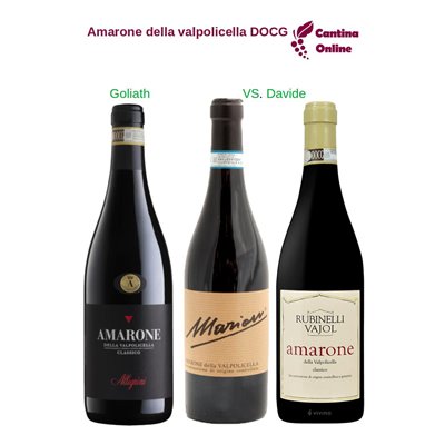 Davide VS. Goliath - Amarone della Valpolicella Classico DOCG- 3 x 0,75 L. Davide VS. Goliath - Amarone della Valpolicella Classico DOCG- 3 x 0,75 L.
