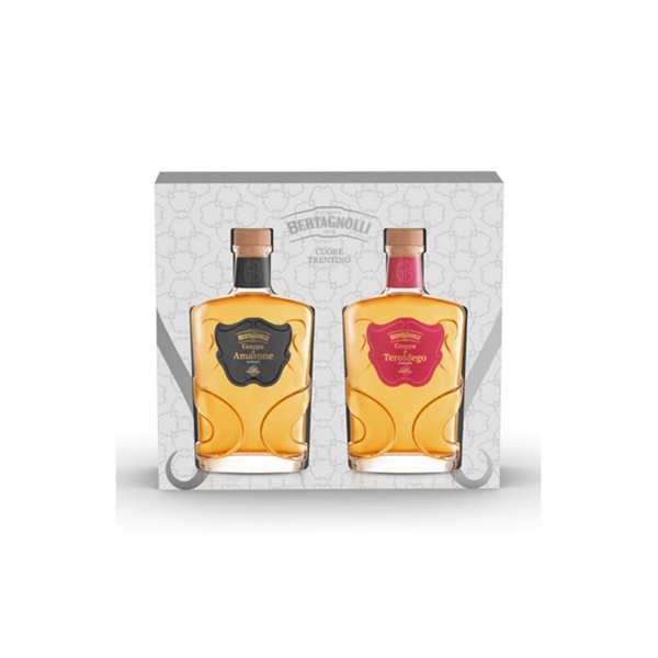 Bertagnolli - Cofanetto 2 Grappe - Tero Barr, Amar Barr (42% Vol. - 0.20 Lt)