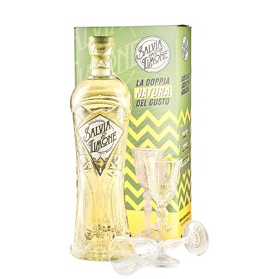 Liquore Salvia & Limone Glass Pack 70cl 25% -crb