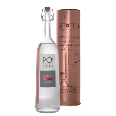Grappa Pò di Poli Secca 40° Distilleria Jacopo Poli con tubo di rame Grappa Pò di Poli Secca 40° Distilleria Jacopo Poli con tubo di rame