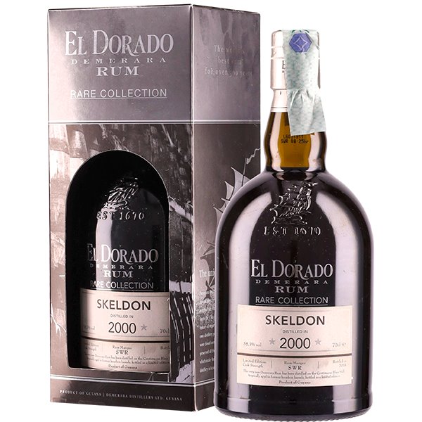 Rum EL Dorado Rare Collection Skeldon 2000  (70cl  58.3%) - crb