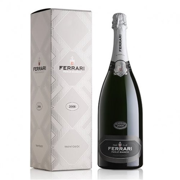 Ferrari - Trento Doc Perlè Bianco Millesimato Magnum Astucciato 2015 1.5 L