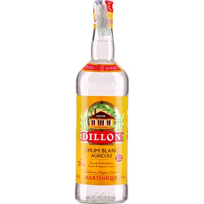 Rum Dillon Blanc Pouring (100cl  55%) - crb
