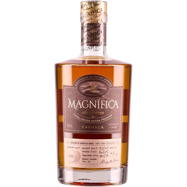 Cachaca Magnífica Single Cask 12-15 YO Barrel N°D33|GB (70cl 42%) - crb