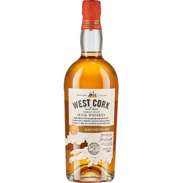 Whiskey West Cork Small Batch RUM Cask Finish (70cl 43%) - crb