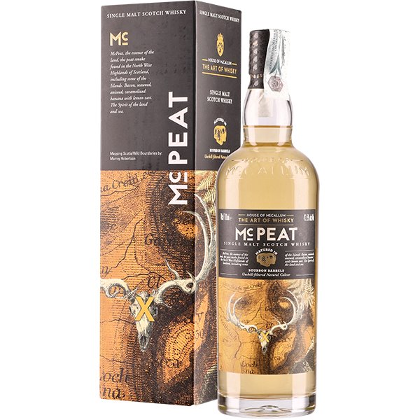Whiskey House of McCallum MC Peat (70cl 43.5%) - crb