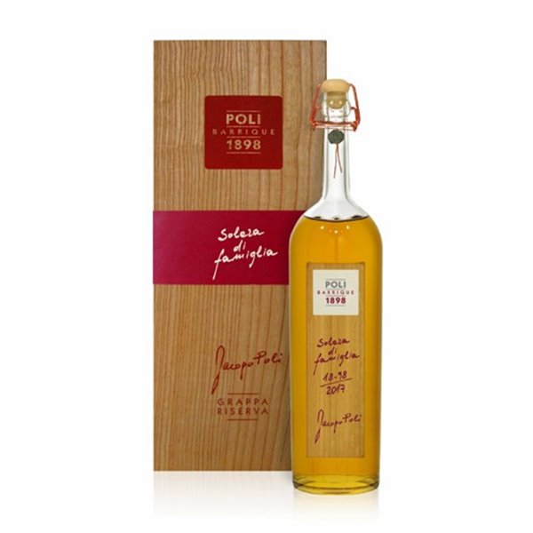 POLI BARRIQUE SOLERA DI FAMIGLIA 18- 98 55° Distilleria Jacopo Poli