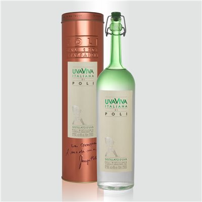 Distillato Uva Viva Italiana 40° Distilleria Jacopo Poli con tubo di rame Distillato Uva Viva Italiana 40° Distilleria Jacopo Poli con tubo di rame