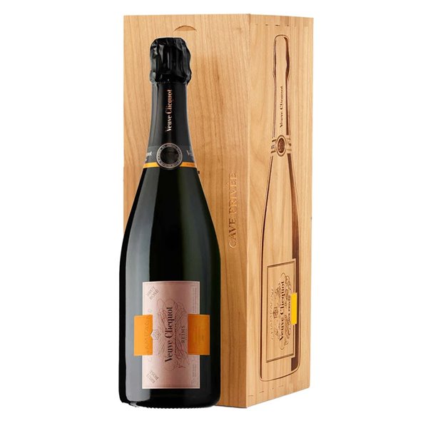 VEUVE CLICQUOT VCP CAVE PRIVEE Rose Caisse Bois 1996 Cl.75