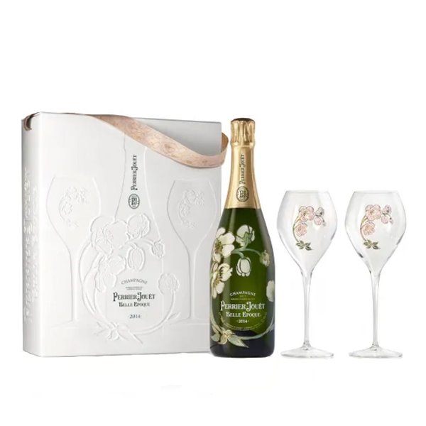 PERRIER-JOUET CONFEZIONE Regalo Belle Epoque 2014 + 2 Flute