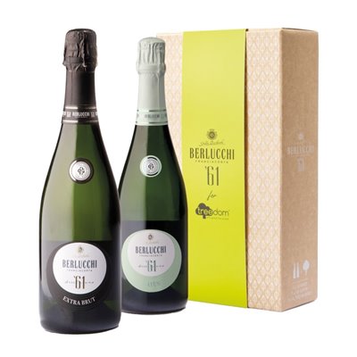 BERLUCCHI Confezione TREEDOM ‘61 Saten+Extra Brut CARD Adotta Albero