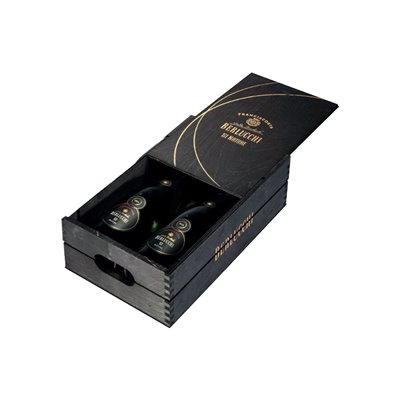 BERLUCCHI Cassetta Legno NATURE Annata 2015 + Annata 2016 cl.75