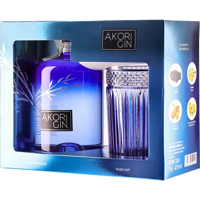 Gin Akori Glass Pack (70cl 42%) - crb Gin Akori Glass Pack (70cl 42%) - crb