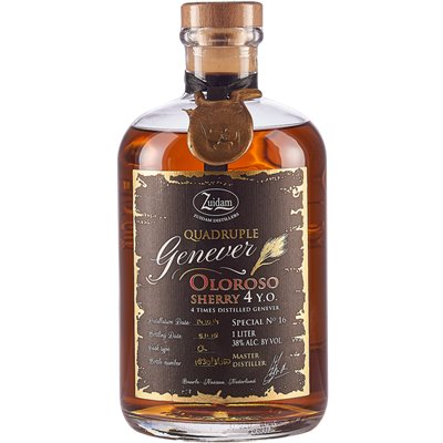 Genever Zuidam Genever Special N.16 Quadruple Oloroso Sherry 4 YO (100cl  38%) - crb