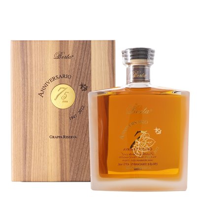 Grappa Stravecchia Riserva 75° Anniversario Berta Magnum 43° Berta Distillerie Grappa Stravecchia Riserva 75° Anniversario Berta Magnum 43° Berta Distillerie