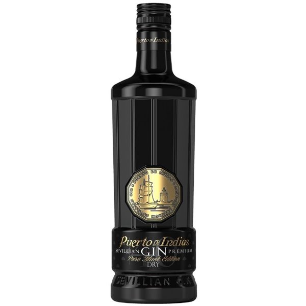 Gin Puerto des indias Black Edition dry gin (70cl 40%) -on