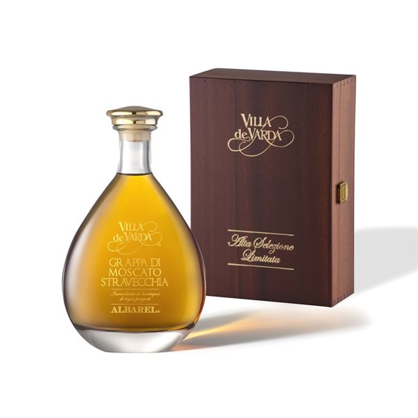 Grappa Moscato Stravecchia Albarel 40 °  Distilleria Villa De Varda 0,70 L.