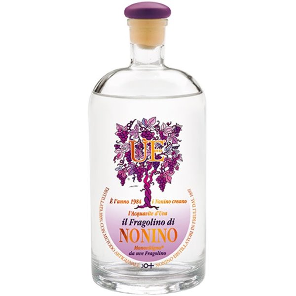 ÙE ®  L'Aquavite D'Uva il Fragolino 38° Nonino Distillatori 2,0 l.