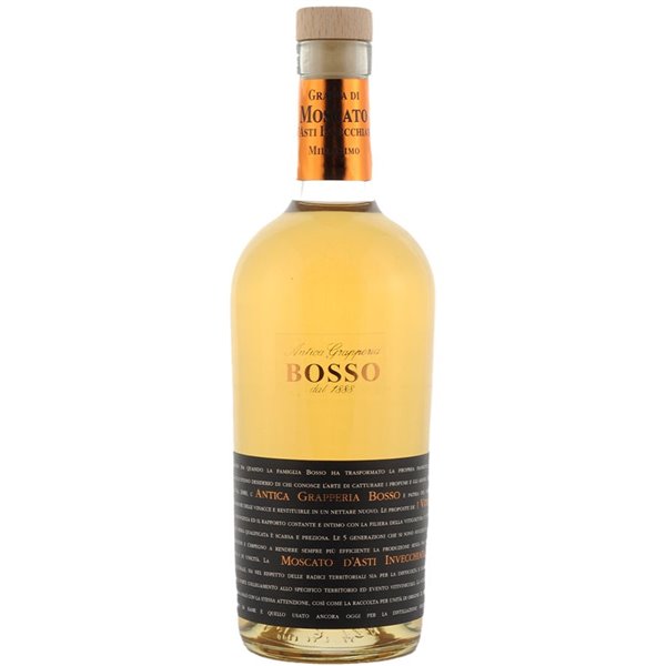 Grappa di Moscato d'Asti Invecchiata Bosso ( 70cl 40%) -on