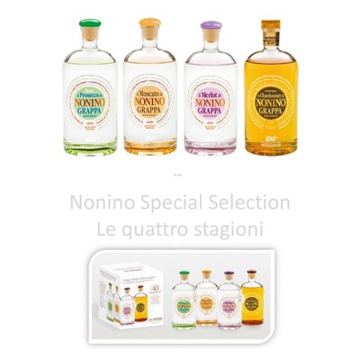 Confezione Speciale Selection Le quattro Stagioni Nonino Distillatori Confezione Speciale Selection Le quattro Stagioni Nonino Distillatori